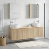 Bathroom Cabinet Set 5 pcs Sonoma Oak Engineered Wood 3406529