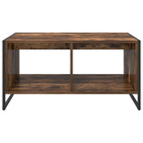Coffee Table Smoke Oak 80 x 50 x 40 cm Engineered Wood 886434