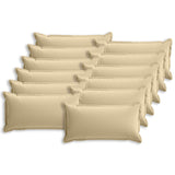Cushion Cover 12 pcs HOUTEN Beige 40 x 80 cm Polyester 918276