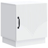 Bedside Table White 43 x 34.5 x 47 cm Engineered Wood 895255