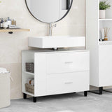 Bathroom Vanity Unit High Gloss White 80 x 35 x 60 cm 889389