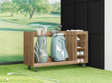 Golf Cabinet with Wheel Plain Artisan Oak 120 x 45 x 98 cm 899478