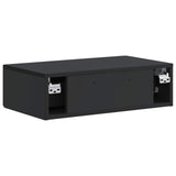 Wall-Mounted Side Table Black 59 x 34.5 x 17 cm Engineered Wood 898656