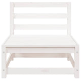 Garden Lounge Set White Solid pinewood Medium Modular 805696