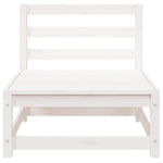 2 Piece Garden Lounge Set White Solid Pinewood 805696