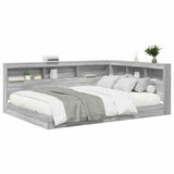 Bookcase Bed Grey sonoma 140 x 200 cm Engineered wood 3335733