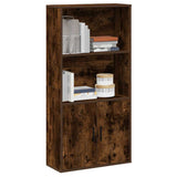 Bookcase Smoked Oak 60x24x120 cm Engineered Wood 860422