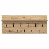 Wall-Mounted Coat Rack with Shelf Artisan Oak 100 x 40 x 12 cm 874450