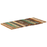 Rectangular Table Top 60x120 cm 25-27 mm Solid Reclaimed Wood 286057