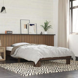 Bed Frame without Mattress Brown Oak 100x200 cm 845871
