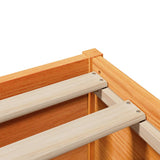 Bed Frame with Headboard Wax Brown 180x200 cm Super King Solid Wood Pine 3307076