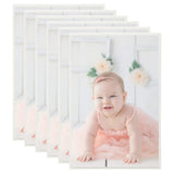 Photo Frames Collage 5 pcs for Wall or Table Silver 70x90cm MDF 332195