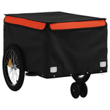Bike Trailer Black and Orange 30 kg Iron 94096