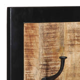 Coat Rack 40x2x80 cm Solid Rough Wood Mango 4015939