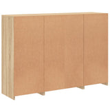 Sideboards with LED Lights 3 pcs Sonoma Oak Engineered Wood 3209130