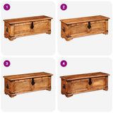 Storage Chest Rough Mango Wood 241635