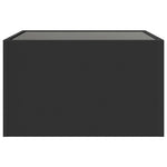 ZNTS Coffee Table with Infinity LED Black 50x50x30 cm 847603