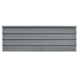 Roof Panel 12 pcs Grey 129 x 45 cm Galvanised steel 42047046