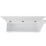 Storage Bench Baroque Style MDF White 242646