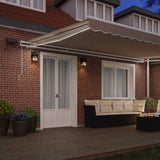 Retractable Awning Beige 500 x 350 cm Fabric and Aluminium 3331526