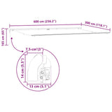 Awning Frame White 600 x 300 cm Aluminium 313214