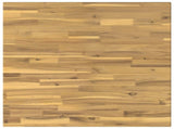 70 x 70 x 75 cm Solid Acacia Wood White and Black Square 937591