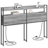Headboard with Shelf Grey sonoma 140 cm Engineered wood 859698