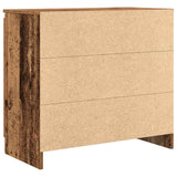 Sideboard with Drawer Old Wood 71x35x65 cm Engineered Wood 861578