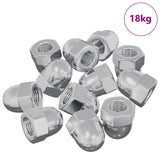 Nut 9574 pcs Silver M6 x 10 mm Iron 864603