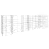 H-Shaped Gabion Planter Steel Wire 260x40x80 cm 145660