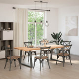 Dining Table Legs V-Shape 2 pcs Anthracite 90x cm Steel 4012578