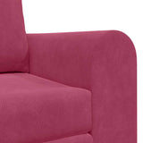 Sofa Bed Wine Red 148 x 71 x 83 cm Velvet 4106687