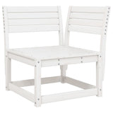 Garden Lounge Set White Solid Pine Wood Medium Modular 3216906