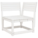 ZNTS 4 Piece Garden Lounge Set White Solid Wood Pine 3216906