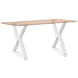 Dining Table Legs 2 pcs White 80x cm Steel 4012729