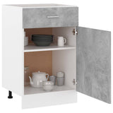 Drawer Bottom Cabinet Lyon Concrete Grey 50x46x81.5 cm Engineered Wood 801224