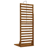 Outdoor Shower 205.5 cm Solid Acacia Wood and Stainless Steel 903118