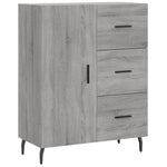 Highboard Grey Sonoma 69.5x34x180 cm Engineered Wood 3195921