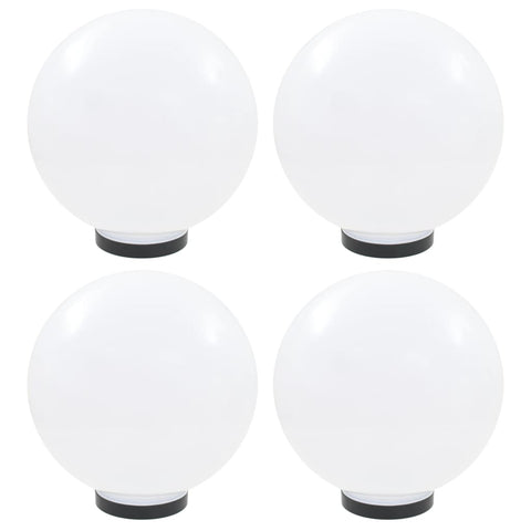 LED Bowl Lamps 4 pcs Spherical 30 cm PMMA 277143