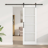 Sliding Door White and Black 73.5 x 211 cm 3332382