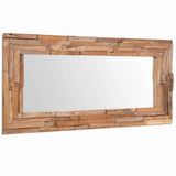 244564 Decorative Mirror Teak 120x60 cm Rectangular