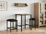 Bar Stool 2 pcs Black 40 x 32 x 74 cm Engineered Wood 8006174