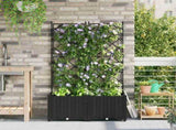 Garden Planter 2 pcs Black 80 x 40 x 143 cm PP 42002838