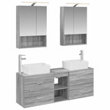Bathroom Furniture Set 5 pcs Grey Sonoma 3406844