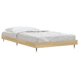 Bed Frame without Mattress Sonoma Oak 100x200 cm Engineered Wood 832160