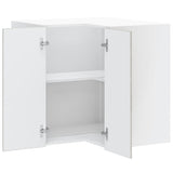 Kitchen Wall Corner Cabinet "Porto" Grey Sonoma Engineered Wood 854103