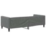 Day Bed without Mattress Dark Grey 90x190 cm Single Fabric 353997