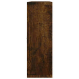 Wall Display Shelf 8 Compartments Smoked Oak 342592
