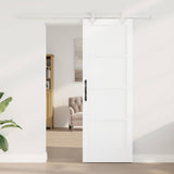 Sliding Door White 73.5 x 211 cm Solid Pine Wood 3333581