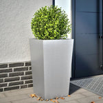 ZNTS Garden Planter 45x45x75 cm Galvanised Steel 851104